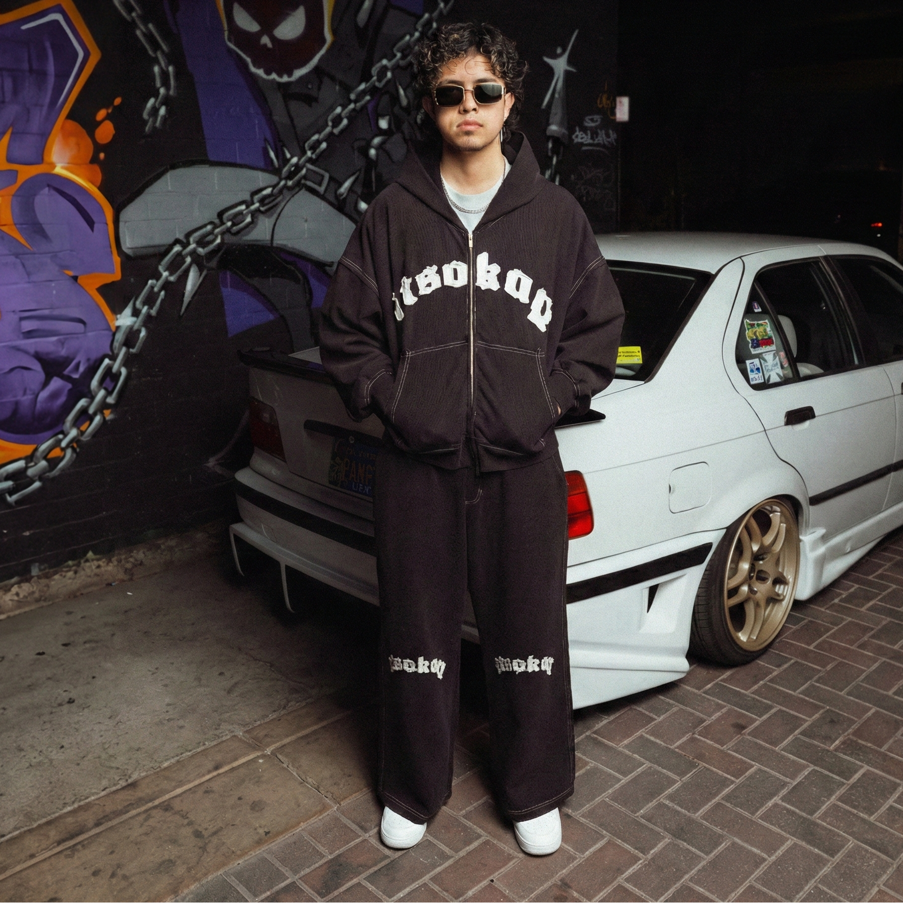 Trackside Suit Zip Up Hoodie