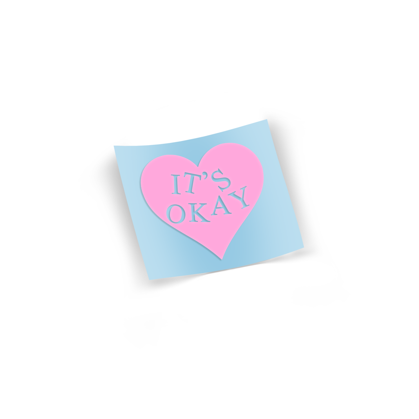 ITSOKAY Heart Die Cut Soft Pink