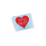 ITSOKAY Heart Die Cut Translucent Red