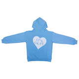 ITSOKAY Heart Graphic Pullover Baby Blue