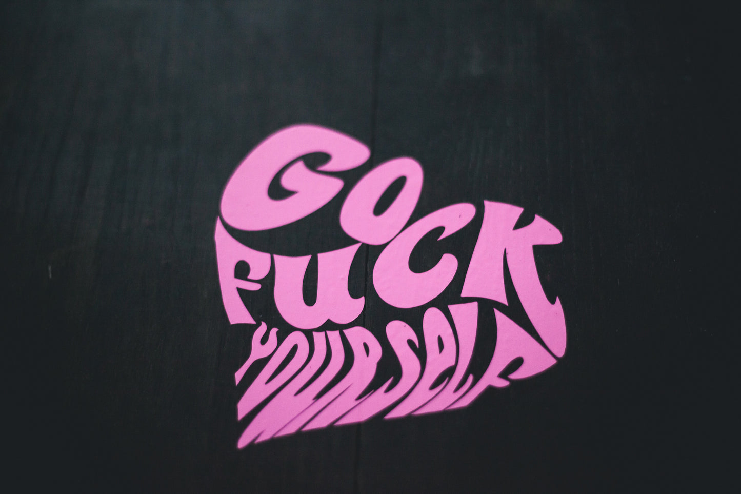 ITSOKAY GFY Die Cut  Soft Pink
