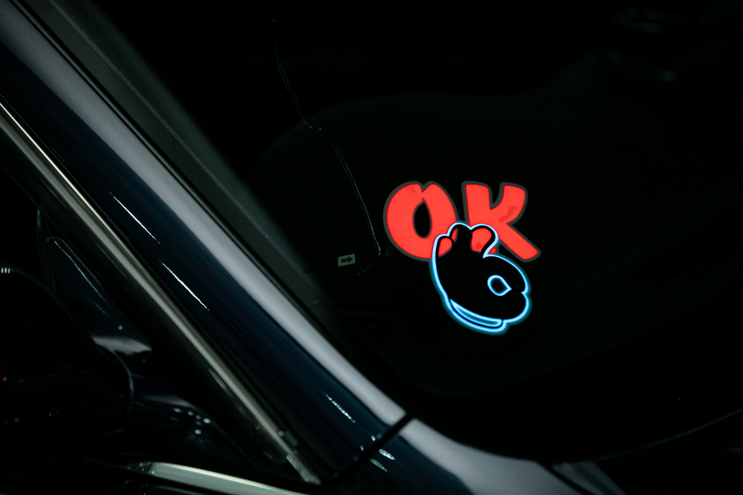 ITSOKAY OK Hand LED Sticker